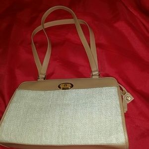 Tan *strawlike* Etienne Aigner Purse