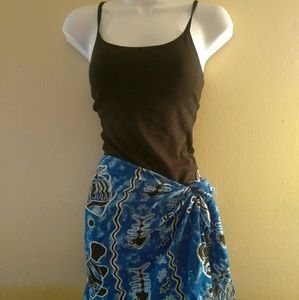 A16- Copper Key medium black tank top