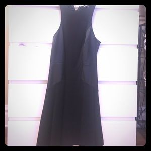 Express A line leather lined dress