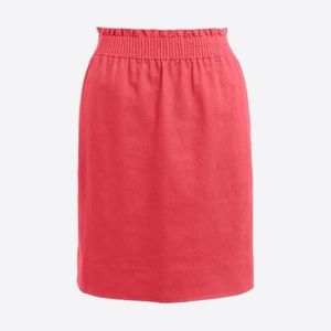 NWOT J. Crew Linen Mini Skirt