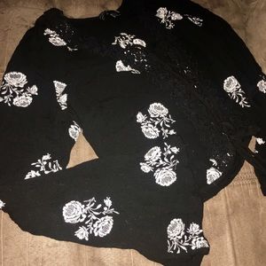 F21 white flower top