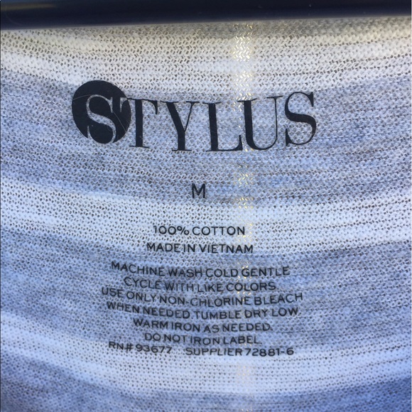 Light Gray Striped Tee 💕 - Picture 3 of 4