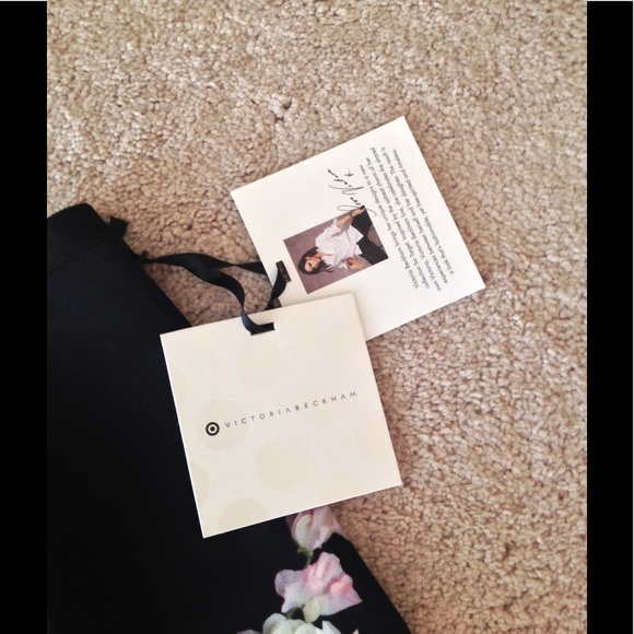 VB for Target Women's Black Satin Floral Skirt - Picture 6 of 7