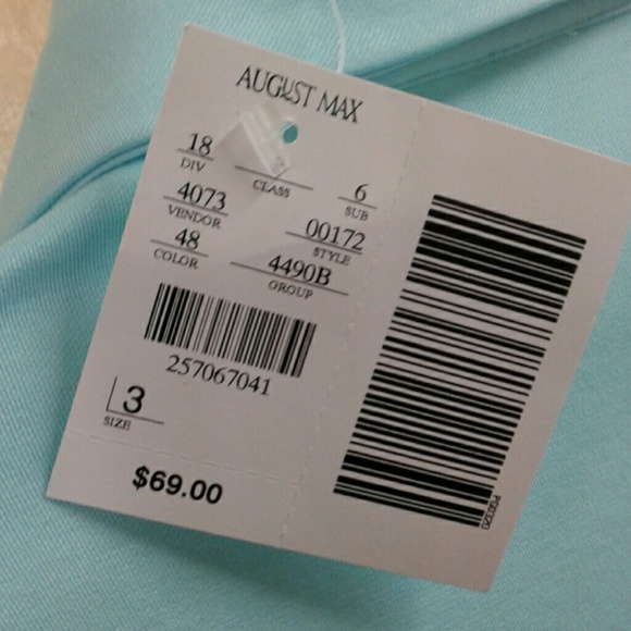 AUGUST MAX  BLUE ZIP UP JACKET BRAND NEW - Picture 3 of 4