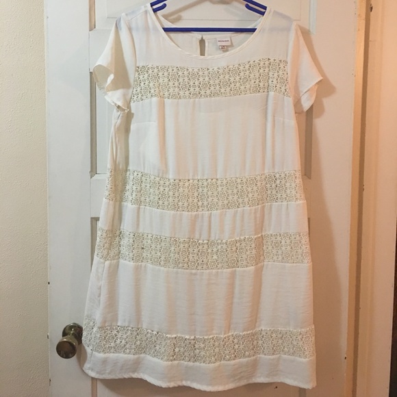 White lace Merona dress - Picture 1 of 4