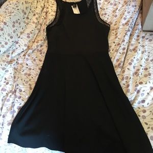black skater dress