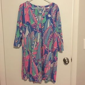 Lilly Pulitzer size L sailboat dress