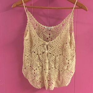Boho-style crochet crop top