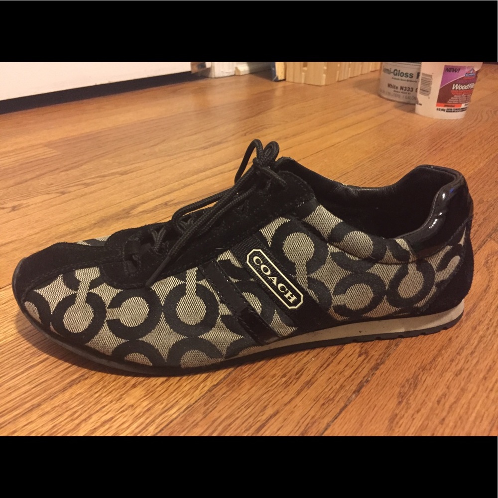 Black Coach sneakers