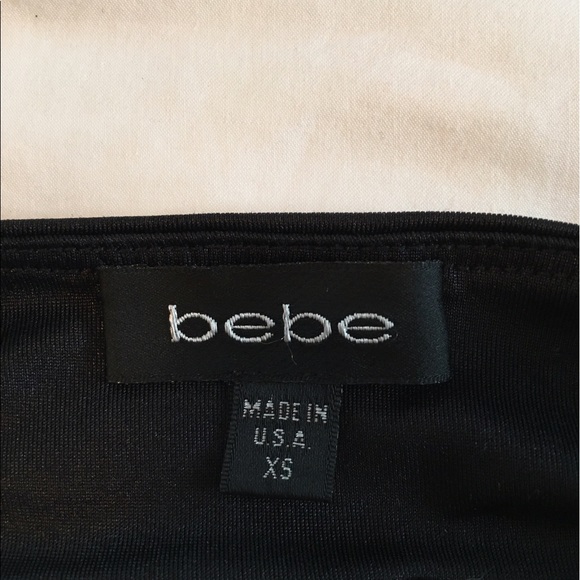 Bebe - Black Draped Tank with Fitted Waist - Picture 6 of 6