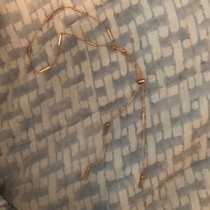 Kendra Scott necklace rose gold finnegan bolero