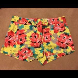 J Crew floral print shorts