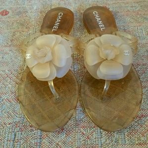 Chanel jelly flip flop