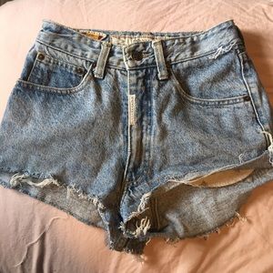 high waisted mom shorts