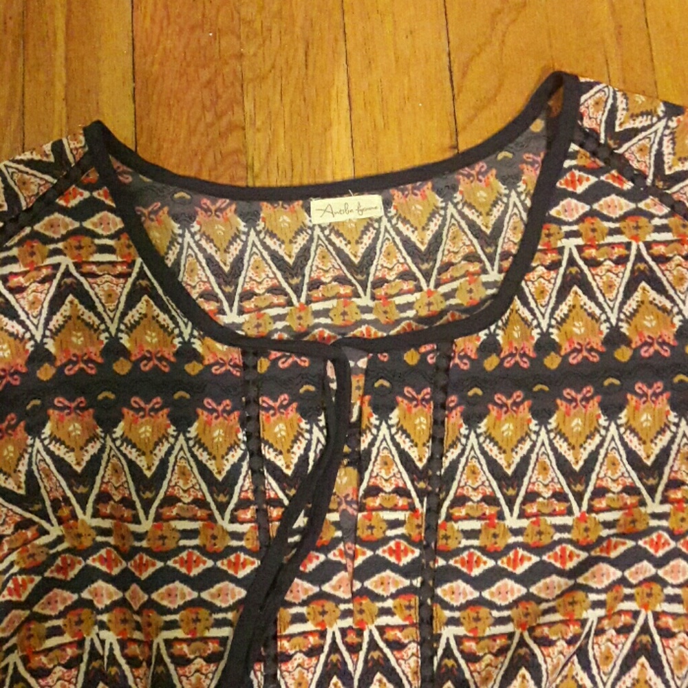 Carefree Boho Tie Front Blouse - Plus Size!