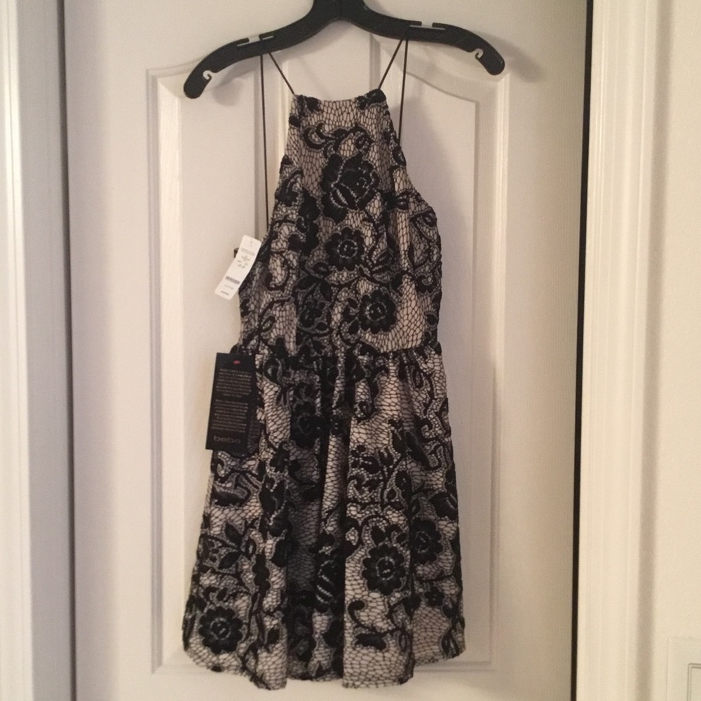 Bebe ruffle lace dress