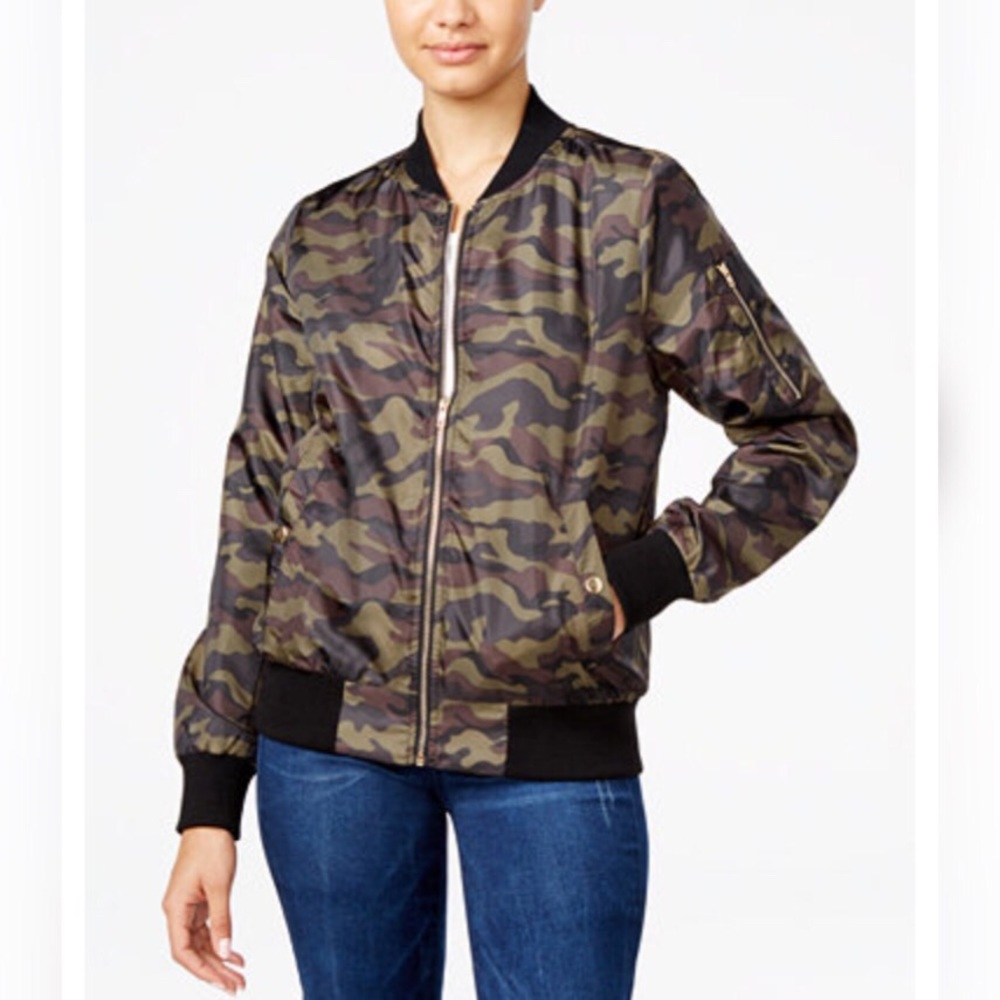 Cute Camo Bomber Jacket