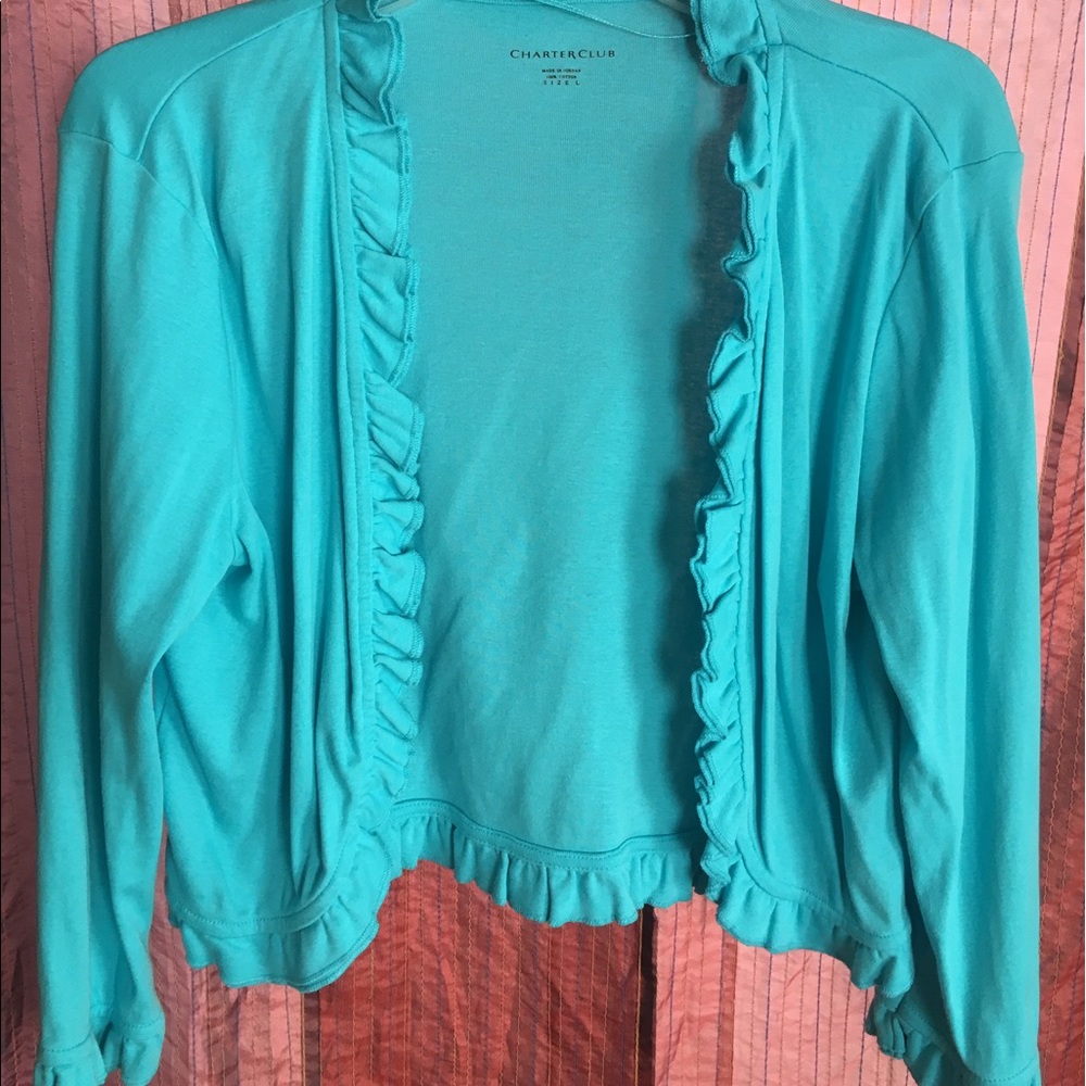 Large cropped cardigan