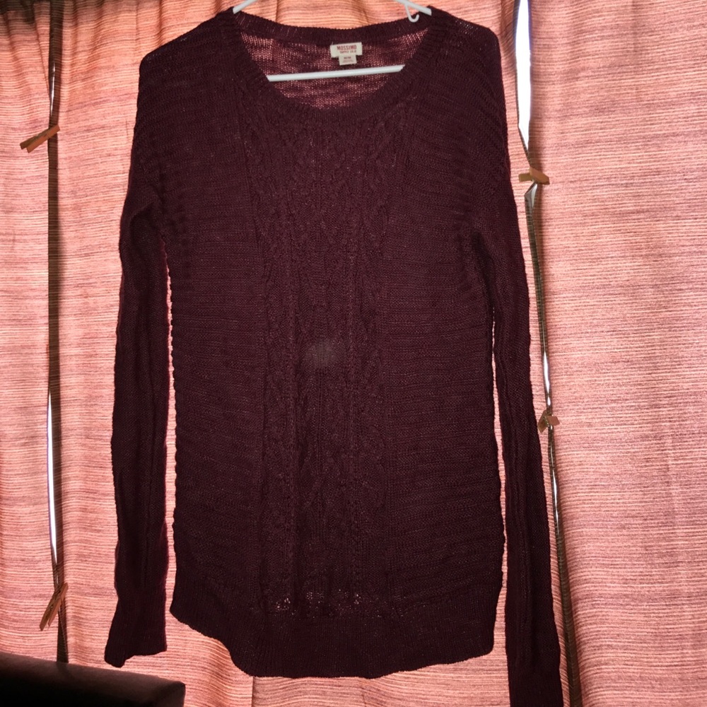 Maroon Long Sleeve Sweater