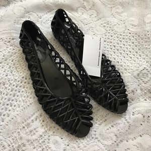 American Apparel Jelly Flats