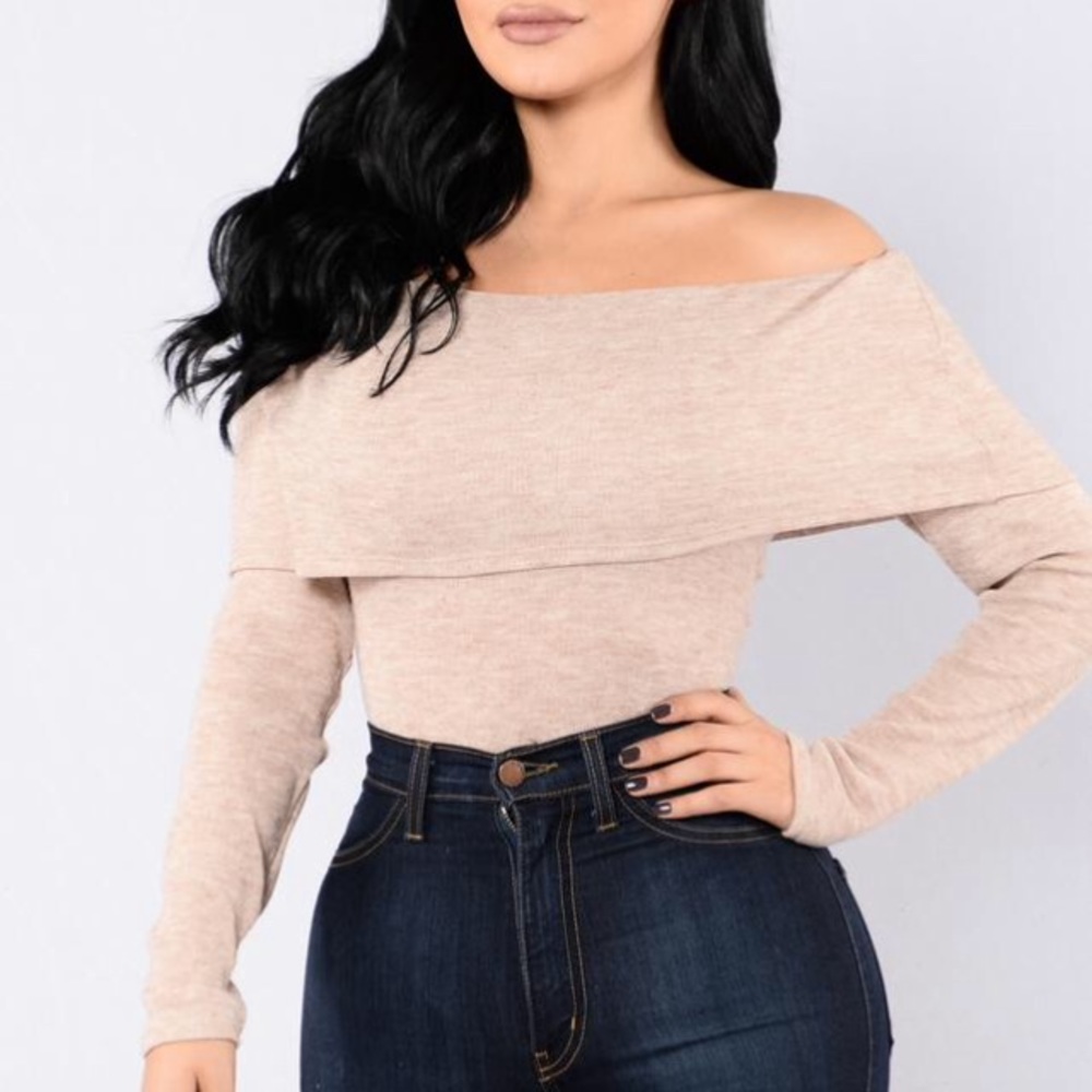 Off shoulder body suit