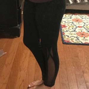 Victoria's Secret leggings with mesh details