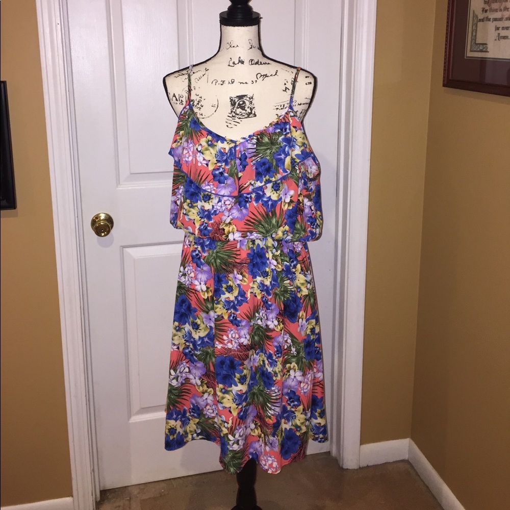 Beautiful Tropical Print Sundress SOLD’