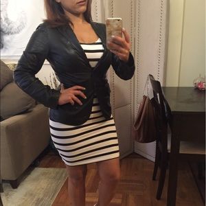 Vintage Zara leather blazer