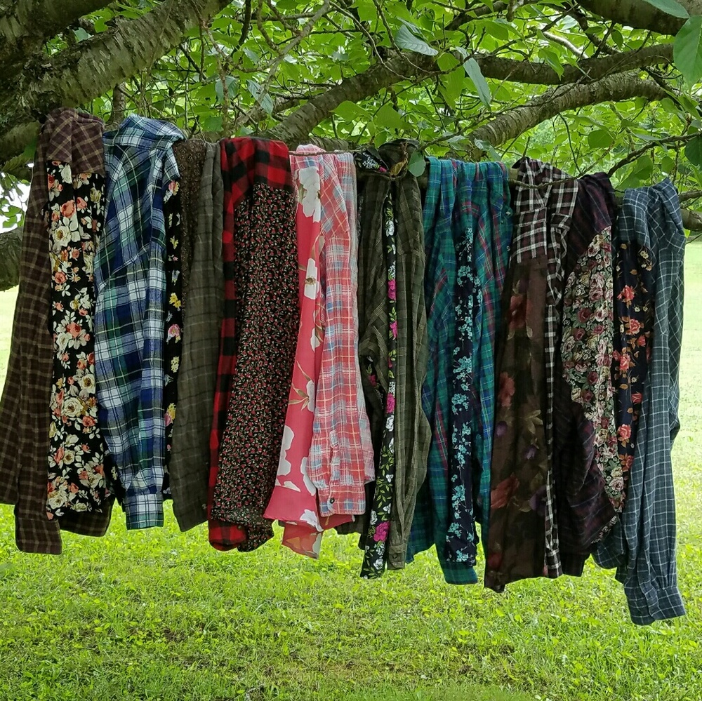 LF FOAK FLORAL FLANNELS YOU PICK!!!