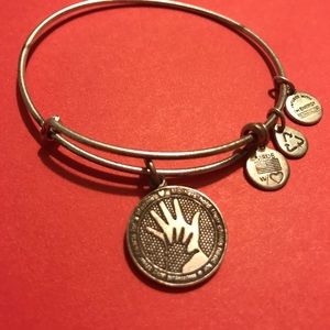 Silver "Mothers Hand" Alex and Ani bracelet