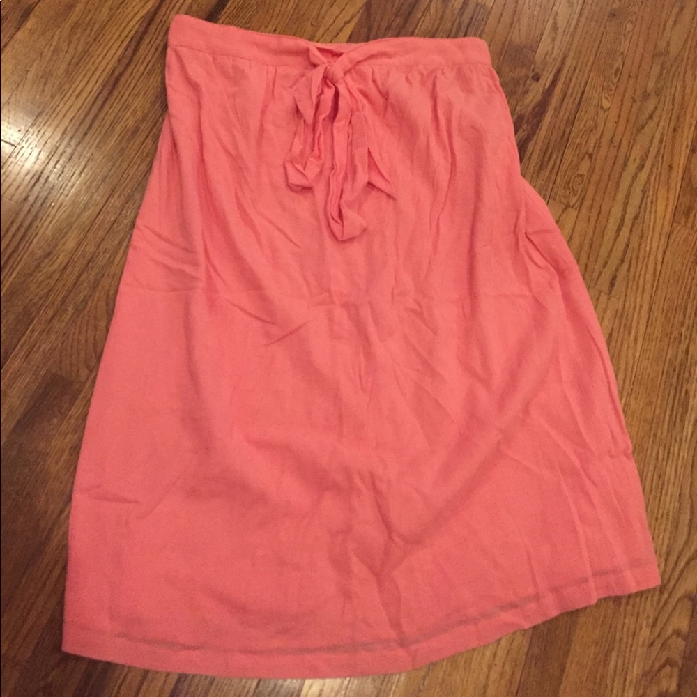 Jcrew Coral Cotton Dress (Small)