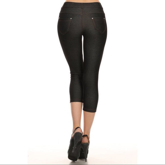 Ivory Capri Jeggings - Picture 3 of 4