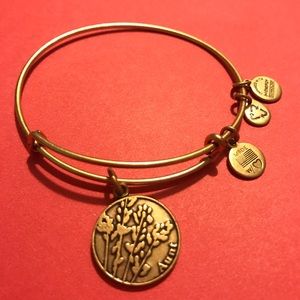 Gold Alex and Ani "Aunt" bracelet