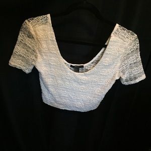 Lace crop top