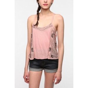 Kimchi Blue Sea Grotto Pink Crop Top