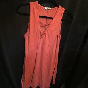 Hot orange dress