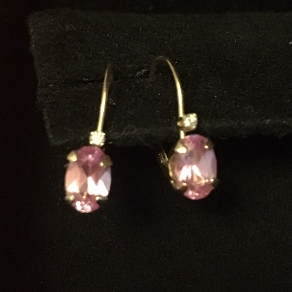 Gorgeous pink sapphire earrings