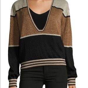 Free people gold sweater