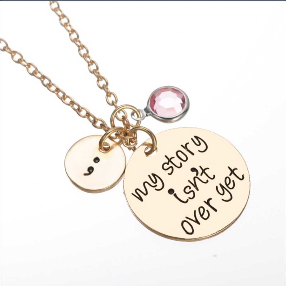 ; My Story Isn't Over Yet with Charm Gold Necklace - Picture 2 of 3