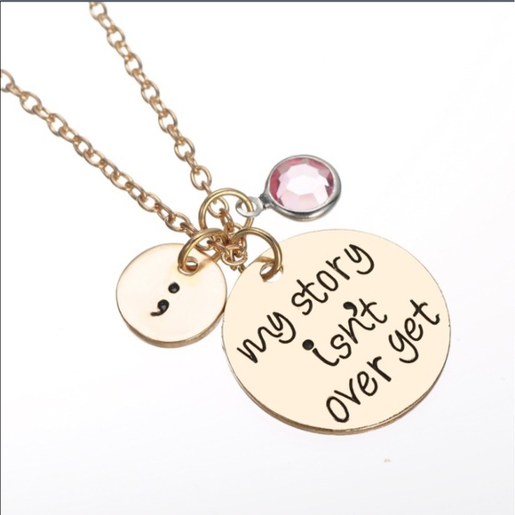 ; My Story Isn't Over Yet with Charm Gold Necklace - Picture 2 of 3
