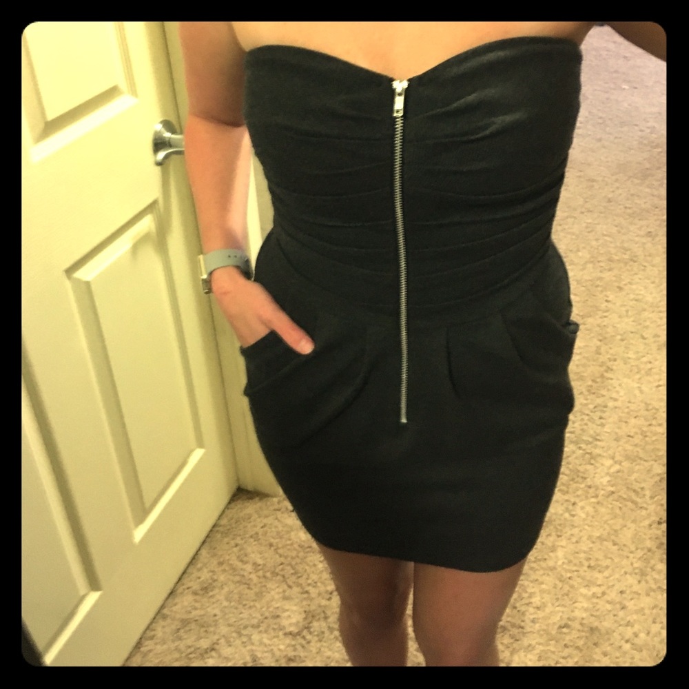 Cute mystic zip up mini dress