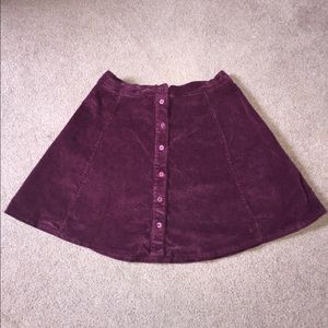 Burgundy Brandy Melville skirt