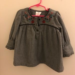 Pretty as a flower toddler tunic