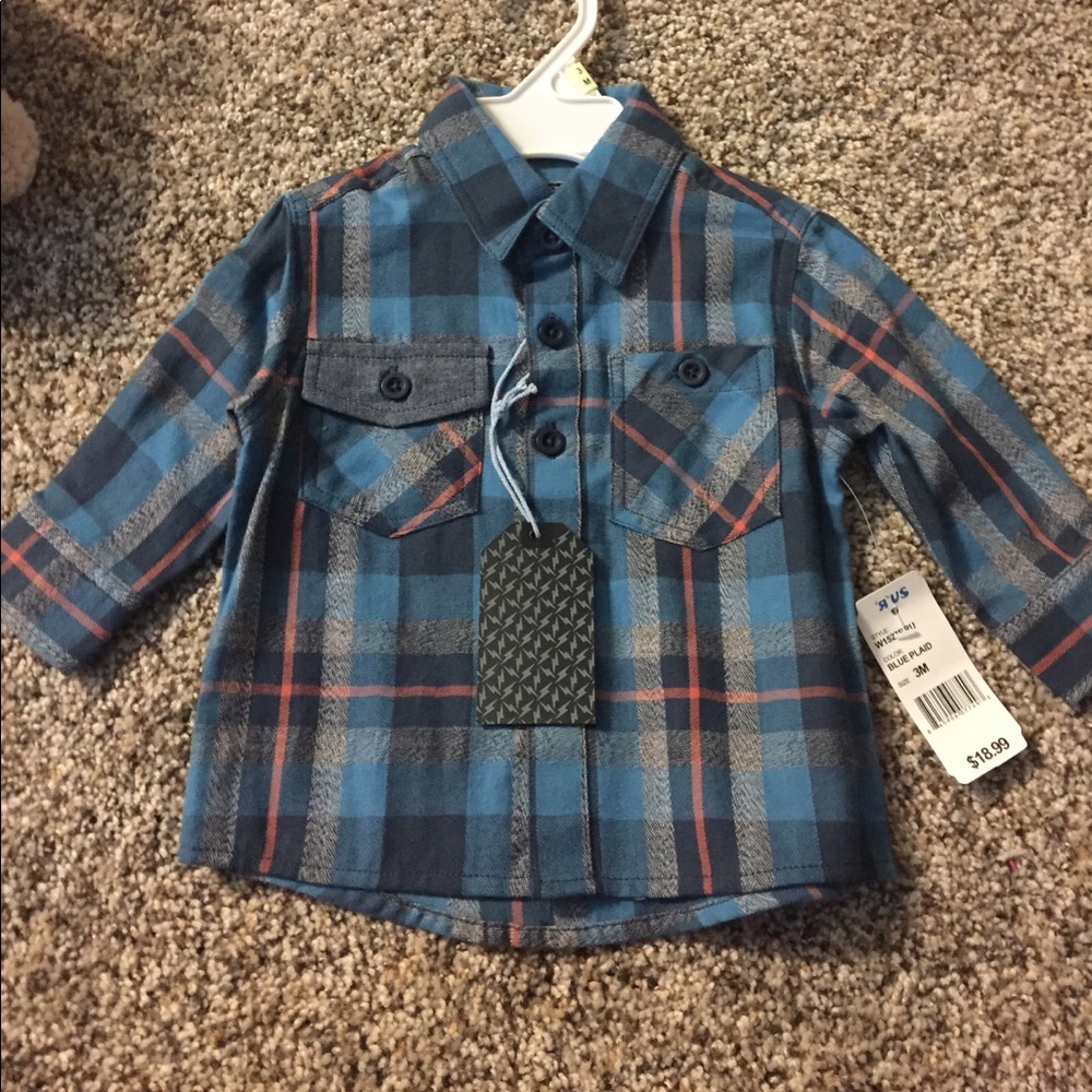Baby boy button down