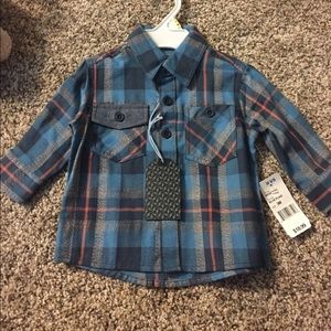 Baby boy button down