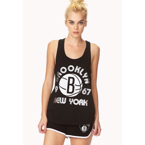 Forever 21 NBA Collection Brooklyn NY Tank Top - Picture 1 of 3
