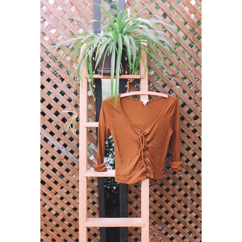 Long sleeve crop top