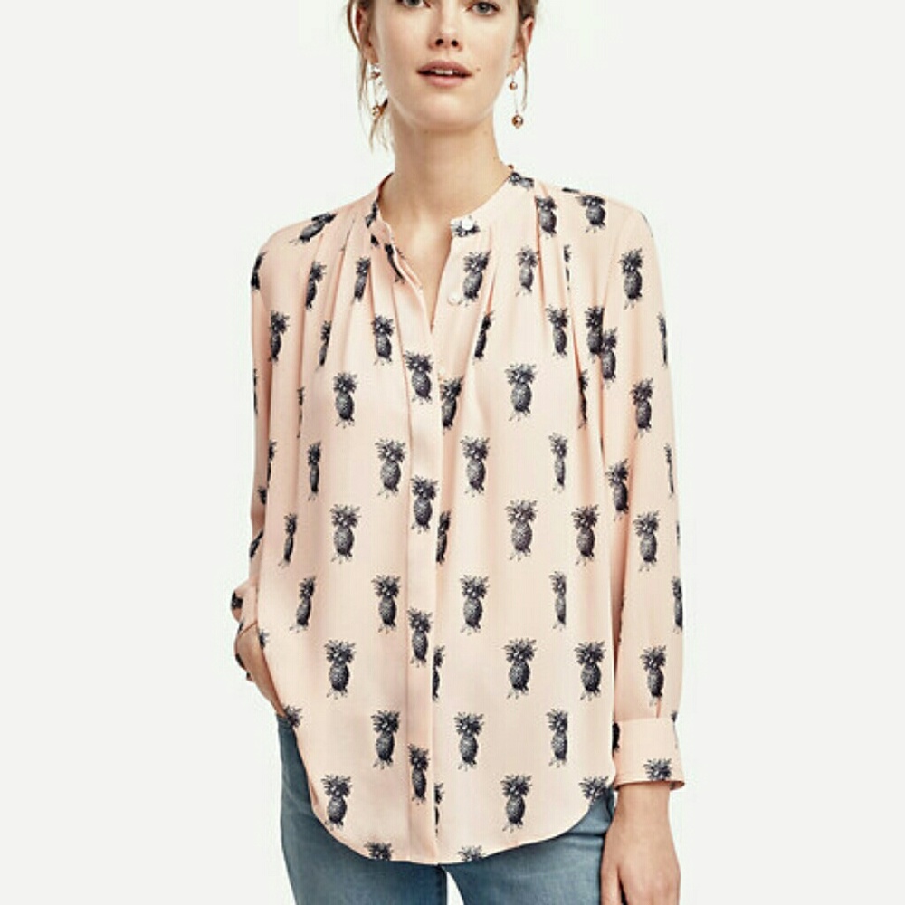 Ann Taylor pineapple blouse
