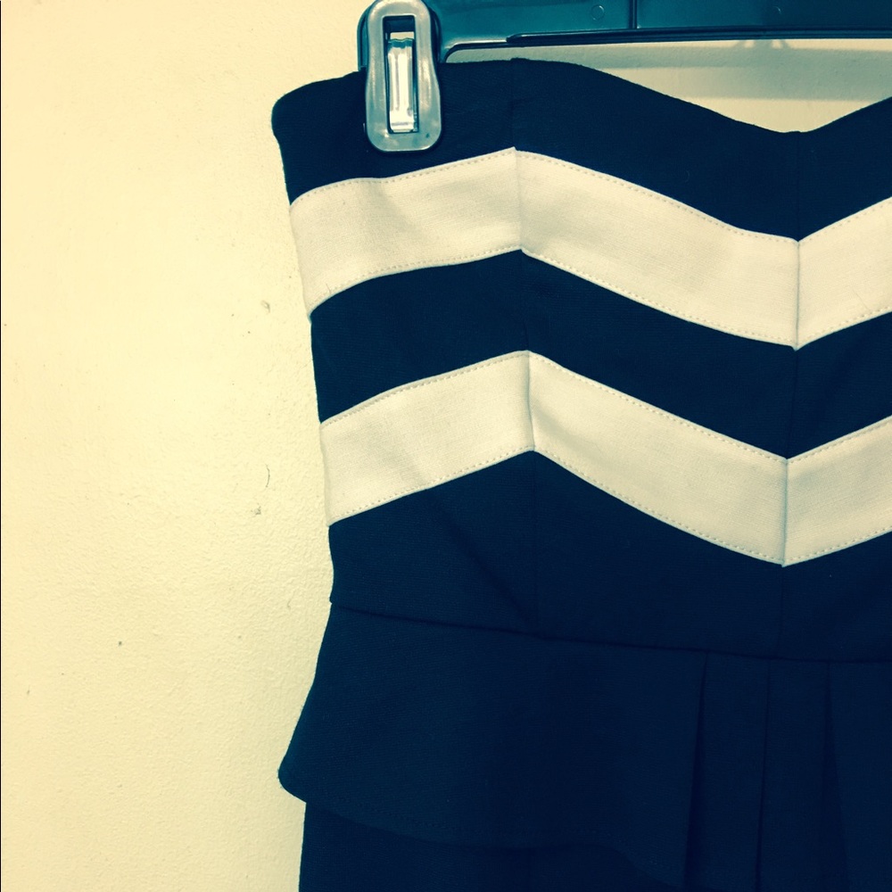 Classic b&w halter dress