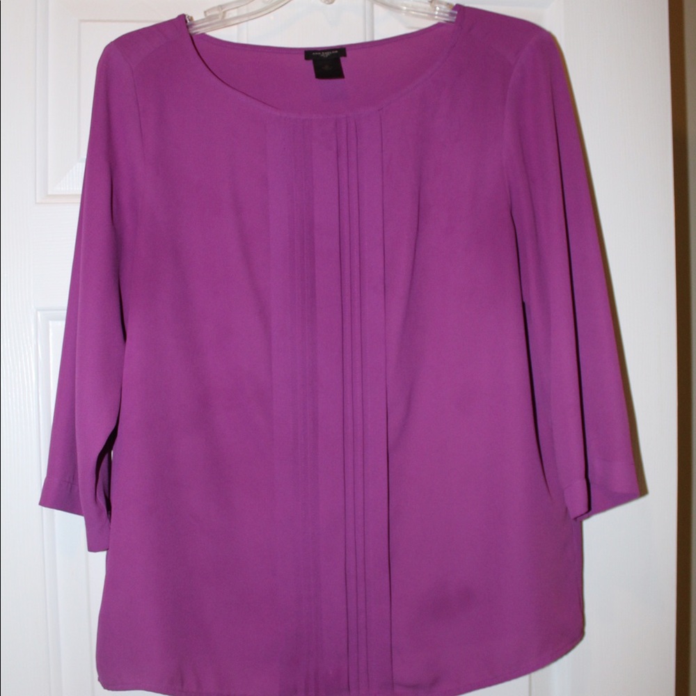 Ann Taylor Plum Blouse